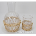 custom rattan plaited decorative bottle